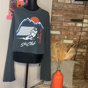 Day Brand Vintage Style Cropped Long Sleeve Tee- M